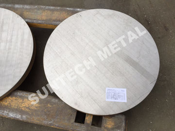 Çin SB265 Gr.1 Titanium / Carbon Steel Clad Tubesheet for Condensers Tedarikçi